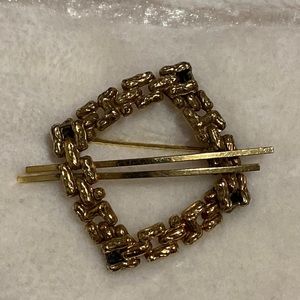 Abstract Gold filled brooch